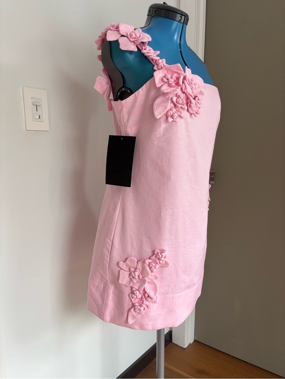 Hyacinth House Rosey Floral Linen Mini Dress S Homecoming NWT - Picture 4 of 16